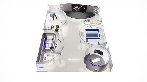 CES 2024索尼展台布局图